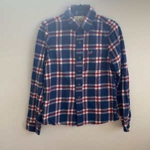 Hollister Plaid Button Down Shirt